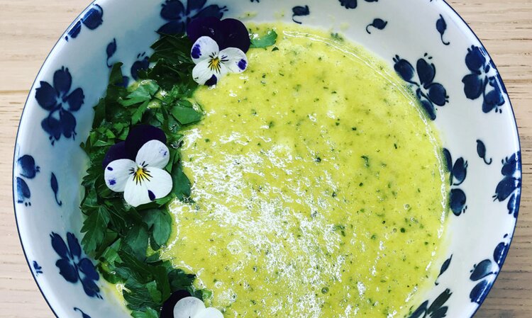 Thai Green Sweetcorn Soup